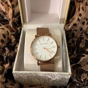 Rose gold watch
